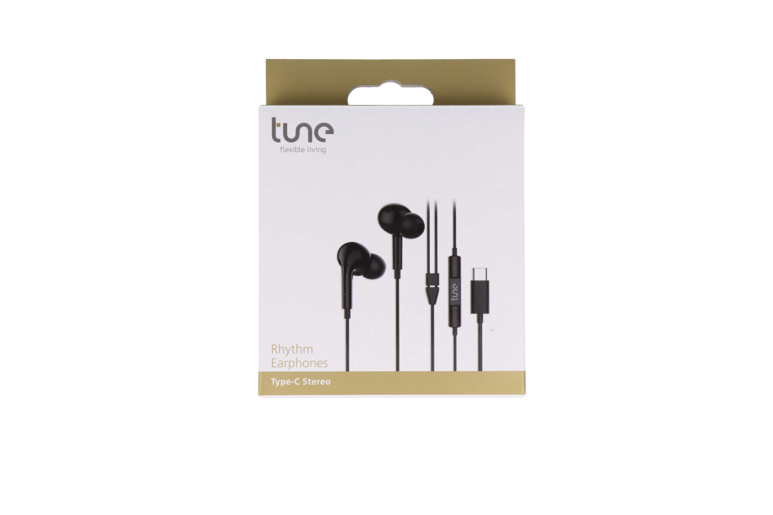 Tune Rhythm Type-C Stereo Earphones Black