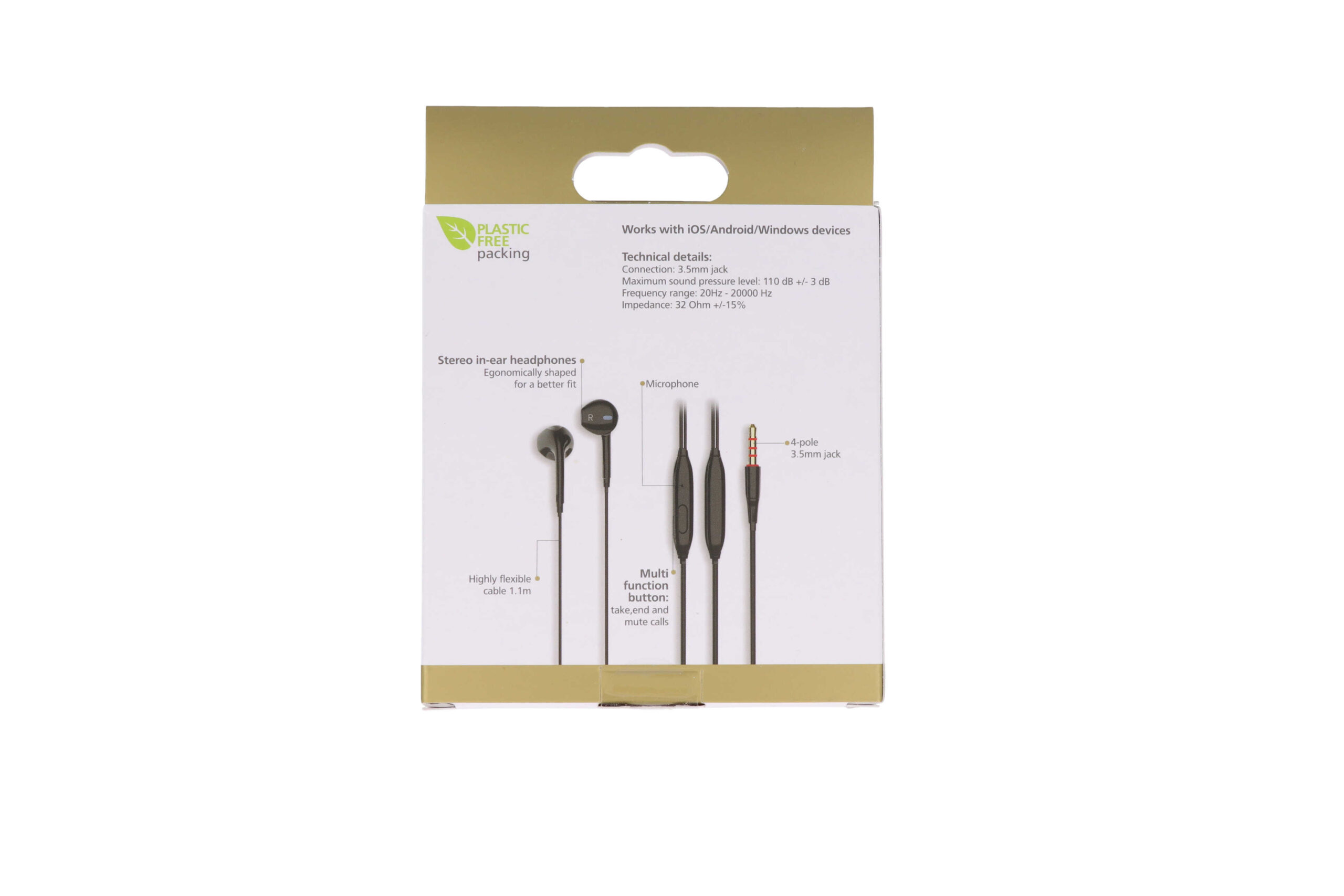 Tune Rhythm 3.5mm Earphones Black