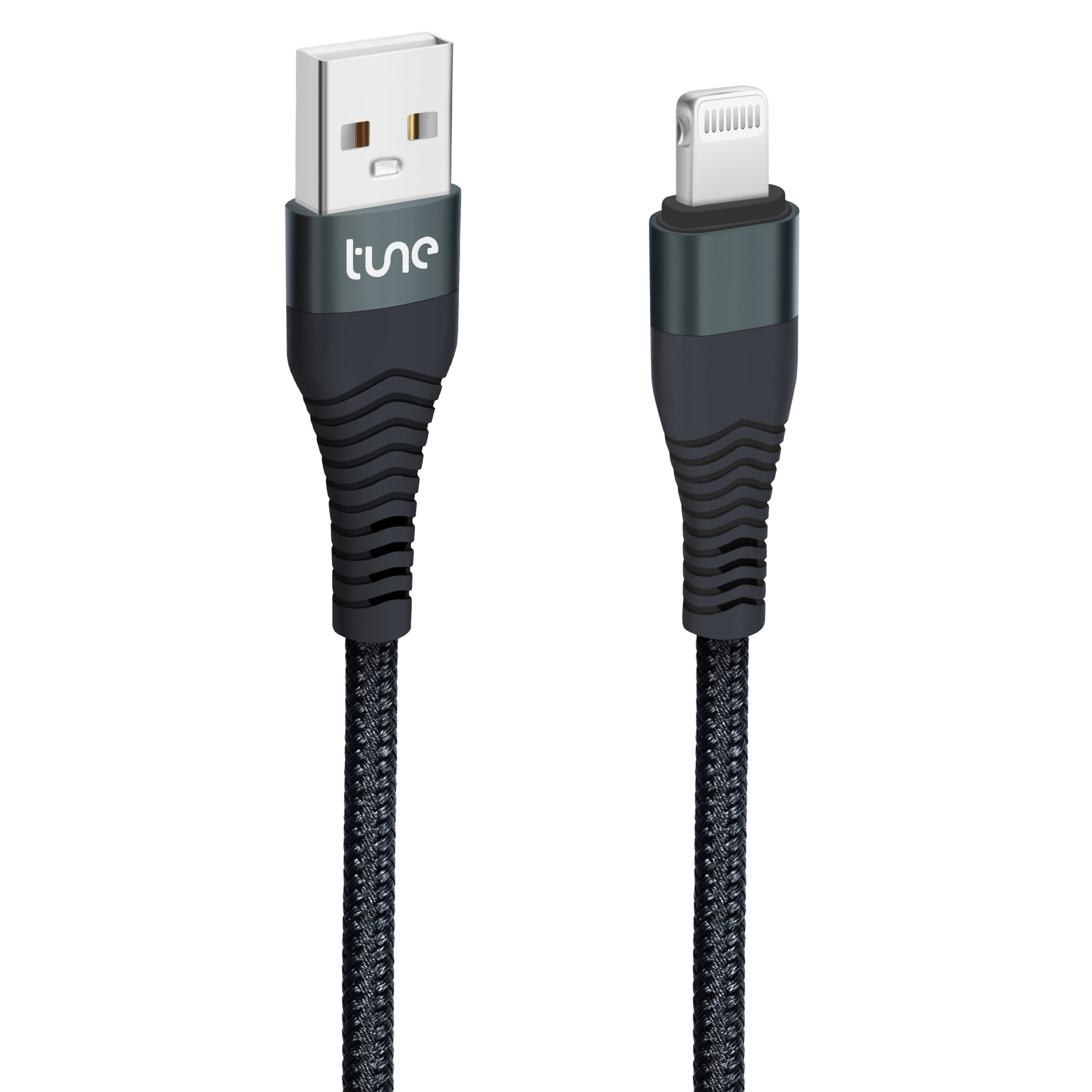 Tune TechFlex Type-C to Lightning Braided Cable 1.5m Black